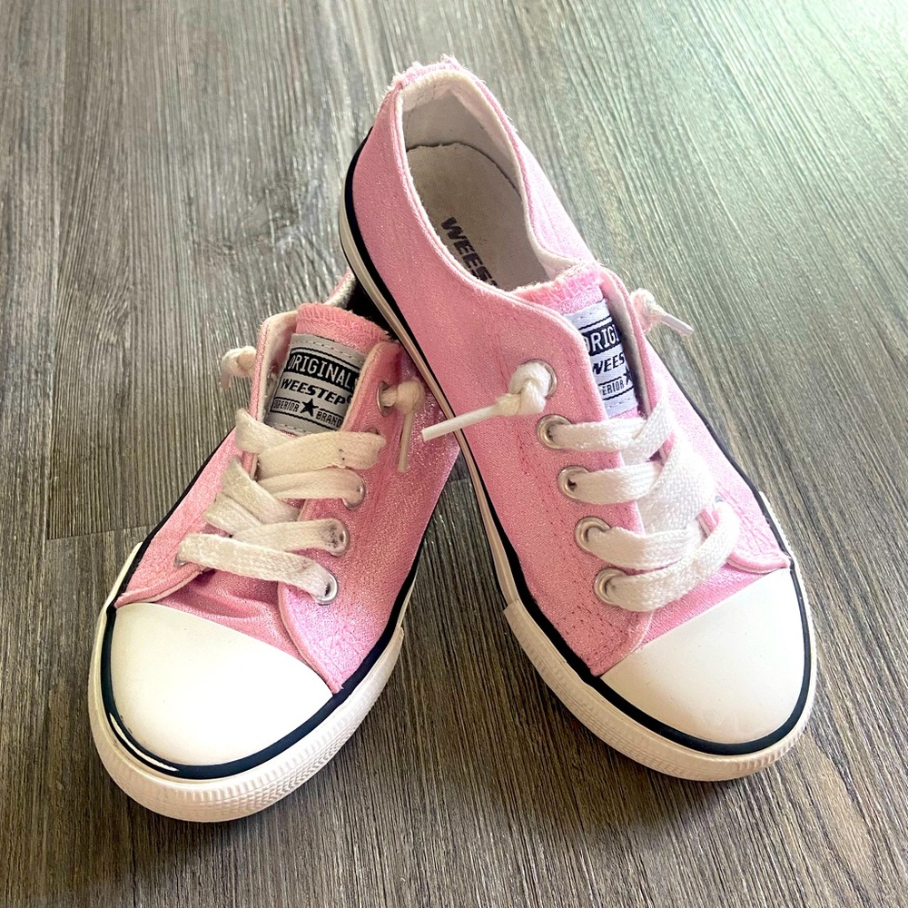 Kids Weestep Originals Sparkle Pink Sneakers, Size 12